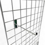 8" Chrome Single Prong Hook for Grid Mesh Panels, product shown against a coloured background, gallery image 5 of 5