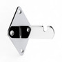 Wall Fix Bracket for Grid Mesh Panels – Chrome Mounting Component