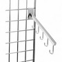 5 Hook Arm for Grid Mesh Panels, close product view on a white background, tight, centred square layout
