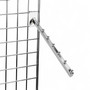 7 Ball Sloping Display Arm for Grid Mesh Panels – 400mm Chrome Retail Arm