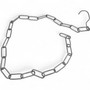 Clothing Display Set Plastic Chain Iron Hooks Market Stall Shop Hanger Rack, close product view on a white background, close product photograph