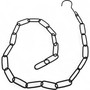 Clothing Display Set Plastic Chain Iron Hooks Market Stall Shop Hanger Rack