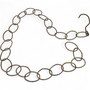 Clothing Display Set Plastic Chain Iron Hooks Market Stall Shop Hanger Rack, close product view on a white background, brightly lit product image