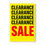 Clearance Sale A1 Poster Bold Sale Retail Sign, printed product shown on a white background, gallery image 6 of 6
