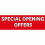 Special Opening Offers Poster 120x40cm – Horizontal Store Sign, Bold, Durable
