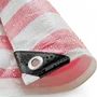 Red White Striped Tarpaulin 170GSM, product shown against a coloured background