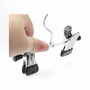 12cm Metal Hanger with 2 Adjustable Clips Chrome Finish Box of 100 Multi-Purpose, product shown on a white background, standard product photograph