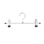 30cm Metal Hanger with 2 Adjustable Clips Chrome Finish Box of 100 Multi-Purpose, product shown on a white background