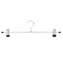 40cm Metal Hanger with 2 Adjustable Clips Chrome Finish Box of 100 Multi-Purpose