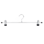 40cm Metal Hanger with 2 Adjustable Clips Chrome Finish Box of 100 Multi-Purpose, product shown on a white background