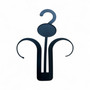 Plastic Flip Flop Hanger Shoe Hook Black 13x17cm for Home Retail Display, product shown on a white background