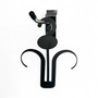 Plastic Flip Flop Hanger Shoe Hook Black 13x17cm for Home Retail Display, product shown on a white background, full-height product photograph