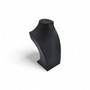 Black Leatherette Necklace Bust Display Stand for Jewellery Shop or Home Use