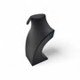 Black Leatherette Necklace Bust Display Stand for Jewellery Shop or Home Use, product shown on a white background, gallery image 14 of 18