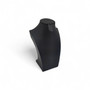 Black Leatherette Necklace Bust Display Stand for Jewellery Shop or Home Use, product shown on a white background, gallery image 13 of 18