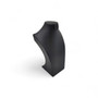 Black Leatherette Necklace Bust Display Stand for Jewellery Shop or Home Use