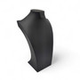 Black Leatherette Necklace Bust Display Stand for Jewellery Shop or Home Use