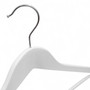 Wooden Clothes Hangers with Bar & Notches 44.5cm Adult Wardrobe, product shown on a white background, open, left-balanced square layout