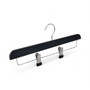 Natural Wooden Trouser Skirt Clip Hanger 36cm with Adjustable Chrome Clips
