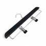 Natural Wooden Trouser Skirt Clip Hanger 36cm with Adjustable Chrome Clips, product shown on a white background, gallery image 7 of 11