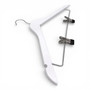 Wooden Coat Hanger 44.5cm with Clips & Notches for Suits Jackets Skirts