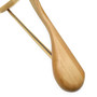 Natural Wood Broad Shoulder Hangers 44.5cm with Non-Slip Trouser Bar