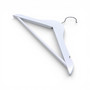 White Wooden Children’s Hanger 32cm with Bar & Notches for Clothes Storage