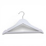 White Wooden Children’s Hanger 32cm with Bar & Notches for Clothes Storage
