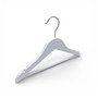 White Wooden Children’s Hanger 32cm with Bar & Notches for Clothes Storage