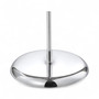 Chrome Two Tier Revolving Tie & Belt Rail Stand 48 Hooks 360° Rotating Display, product shown on a white background, standard product photograph