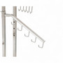 Chrome Bag Display Stand 8 Sloping Arms with Ball-Stops Adjustable Height