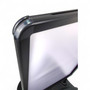 A1 Black Wind-Resistant Pavement Sign, black sign display on a white background, balanced, centred square layout
