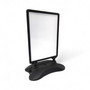 A1 Black Wind-Resistant Pavement Sign, black sign display on a white background