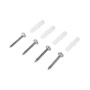 Silver Snap Frame 25mm Round Corners Poster Holder Anti-Glare Cover A0-A5 Display, printed product shown on a white background, standard product photograph