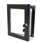 Black Lockable Snap Frame Outdoor Poster Case A1, printed product shown on a white background
