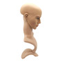 Male: Plastic Realistic Male Mannequin Head with Rotating Base – Display Stand
