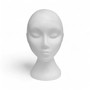 Female Mannequin Head – White Polystyrene Display Stand for Hats, Scarves & Wigs