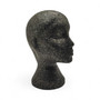 Female Mannequin Head – Black Polystyrene Display Stand for Hats, Scarves & Wigs