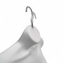 White Female Hanging Half Body Mannequin Form Matt Plastic Display Torso