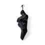Black Female Hanging Half Body Mannequin Form 660mm Matt Plastic Display Torso