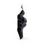 Black Female Hanging Half Body Mannequin Form 660mm Matt Plastic Display Torso