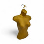 Gold Female Hanging Half Body Mannequin Form 660mm Matt Plastic Display Torso