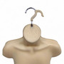 Skin Color Female Hanging Half Body Mannequin Form Matt Plastic Display Torso