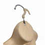 Skin Color Female Hanging Half Body Mannequin Form Matt Plastic Display Torso, close product view on a white background, balanced, centred square layout