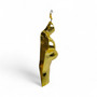Gold Glossy Female Hanging Half Body Mannequin Form Plastic Display Torso, full-height product view on a white background, balanced, left-balanced square layout