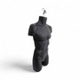 Black Male Hanging Body Form 960mm Matt Plastic Display Torso Mannequin