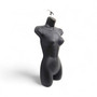Black Female Hanging Body Form Matt Plastic Display Torso Mannequin