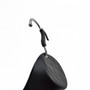 Black Female Hanging Body Form Matt Plastic Display Torso Mannequin, full-height product view on a white background, gallery image 7 of 7