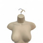 Skin Color Female Hanging Body Form Matt Plastic Display Torso Mannequin, full-height product view on a white background, full-height product photograph