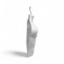 White Male Hanging Half Body Form Matt Plastic Display Torso Mannequin